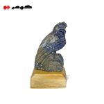 مجسمه سنگی جغد با سنگ لاجورد طبیعی - Image 3